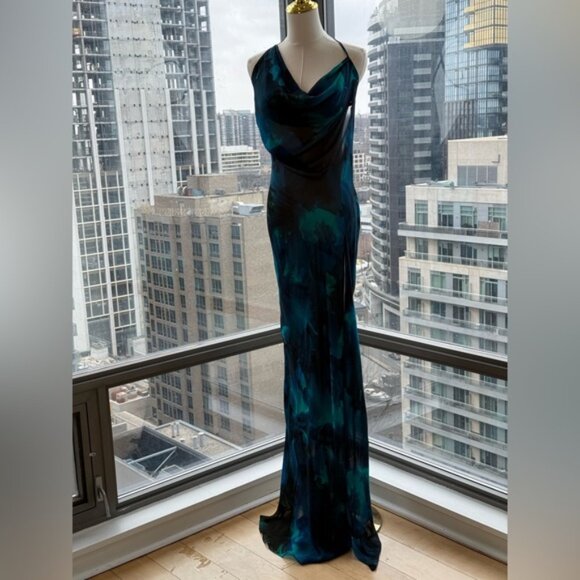 🆕 RAT & BOA 🧿 NWOT Rafinha Maxi Dress, Blue Green, Sz XL US 10 - Picture 2 of 15